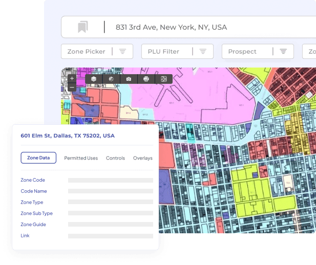 Zoning data for appraisers